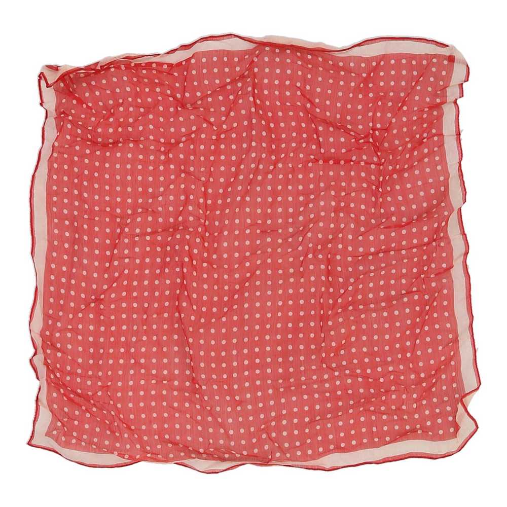 Unbranded Polka Dot Scarf - No Size Red Cotton - image 1