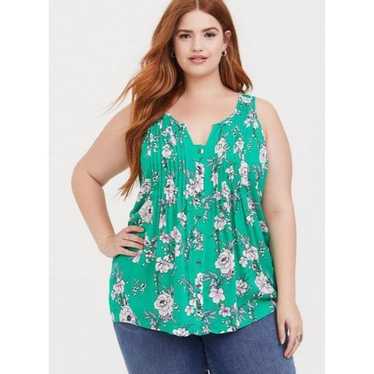 Other Torrid 1X Floral Sleeveless Textured Woven … - image 1