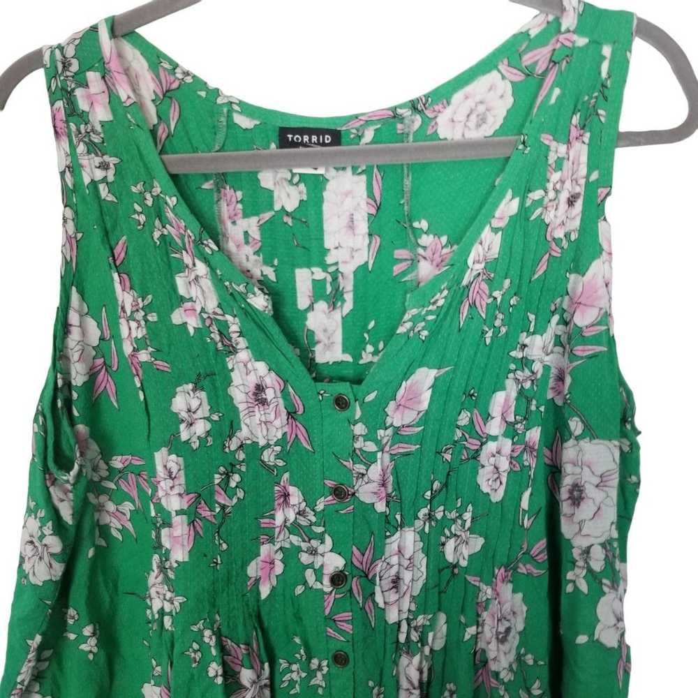 Other Torrid 1X Floral Sleeveless Textured Woven … - image 3