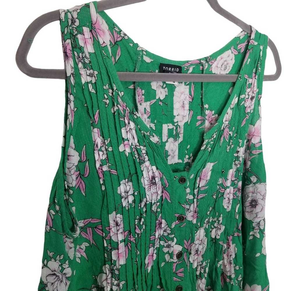 Other Torrid 1X Floral Sleeveless Textured Woven … - image 5