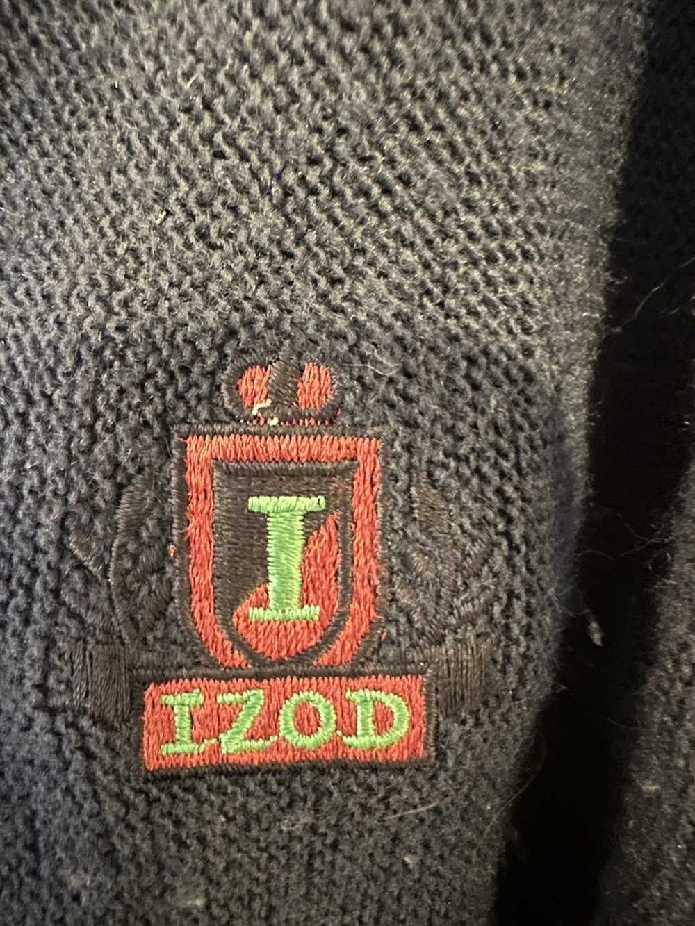 Izod Izod vintage men's Navy blue acrylic cardiga… - image 3