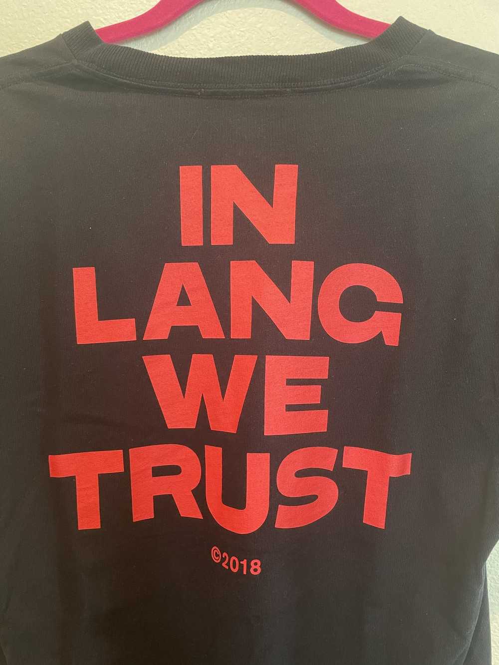 Helmut Lang Helmut Lang t-shirt (In Lang We Trust) - image 5