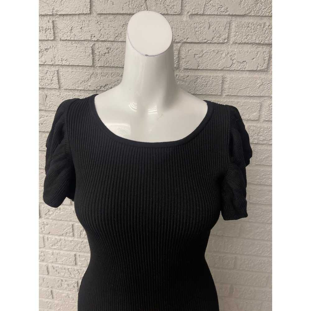 Other Say What Black Ribbed Flatter Sleeve Bodyco… - image 6