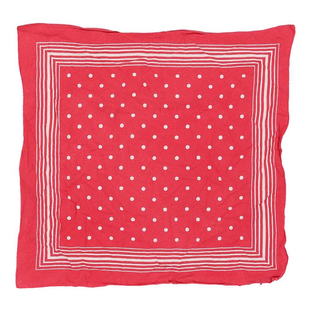 Unbranded Polka Dot Scarf - No Size Red Cotton - image 1