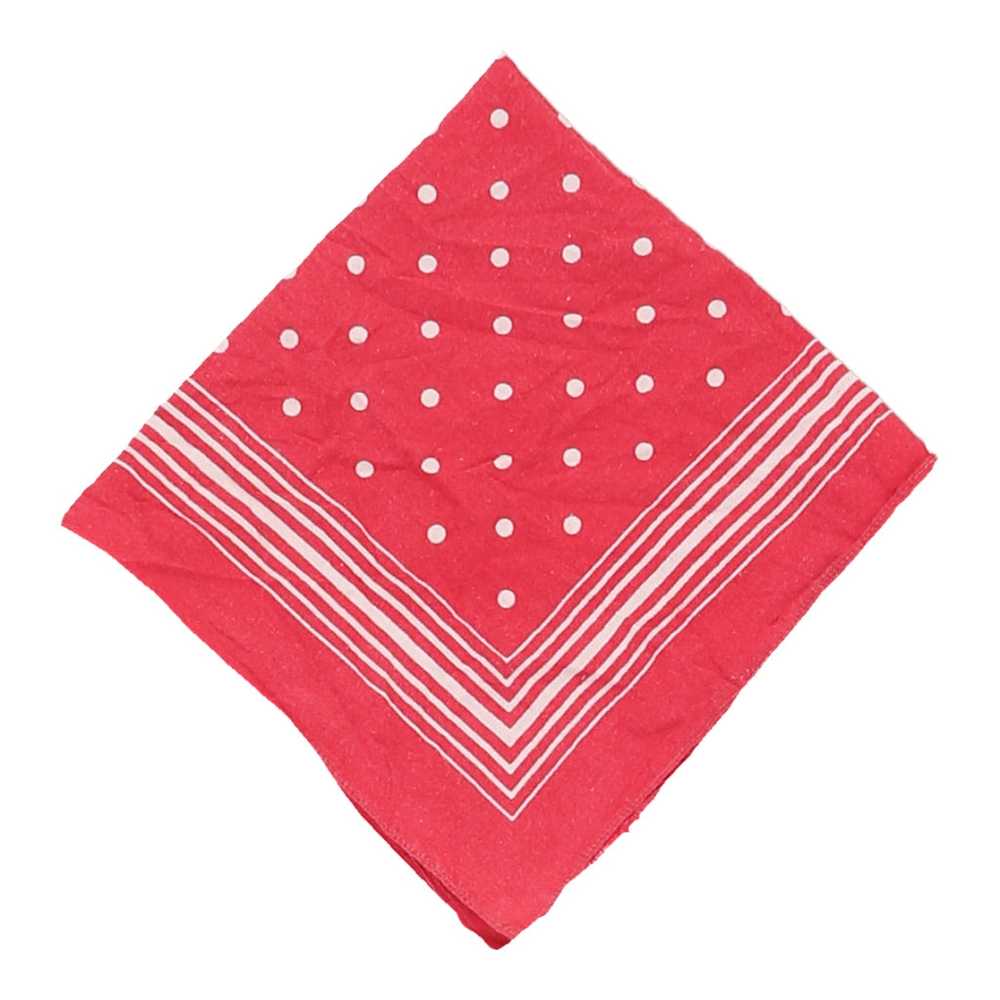 Unbranded Polka Dot Scarf - No Size Red Cotton - image 2