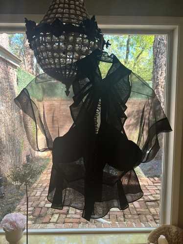 ZAC POSEN SHEER BUTTON-LOOP BUTTON DOWN SIZE 6 - image 1