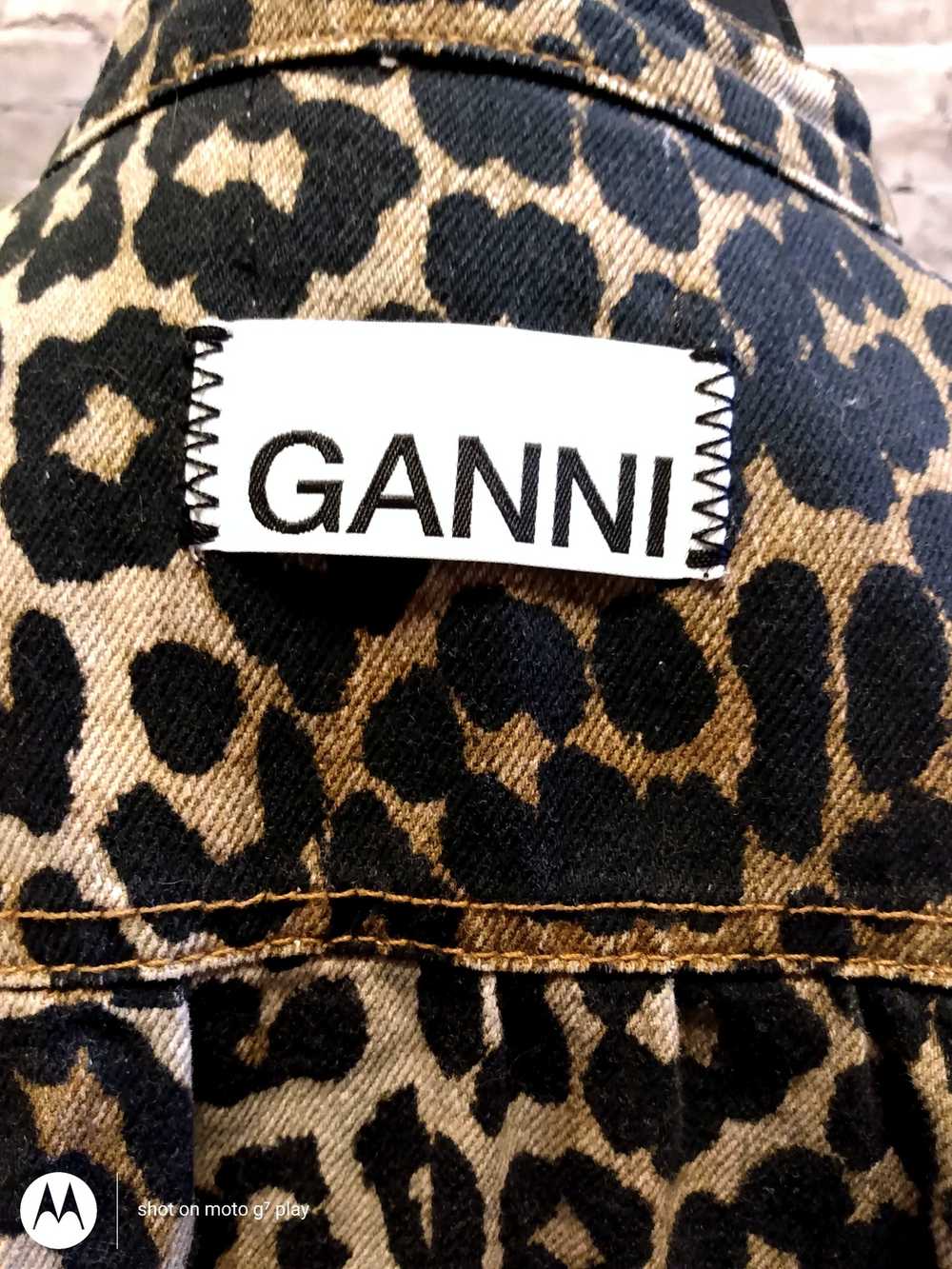 Gianni Ganni Leopard Denim Maxi Dress - image 10