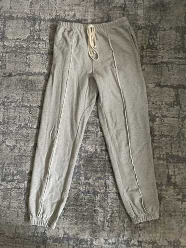 Streetwear Medium Grey Pleated Sweatpants