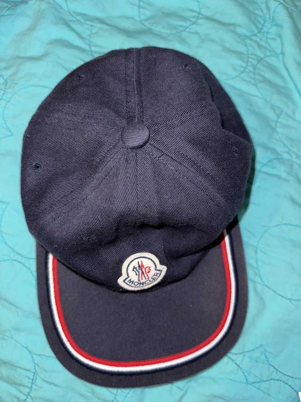 🆕️ Authentic MONCLER Burgundy LOGO Patch VELVET BASEBALL CAP Hat One  Size/OS
