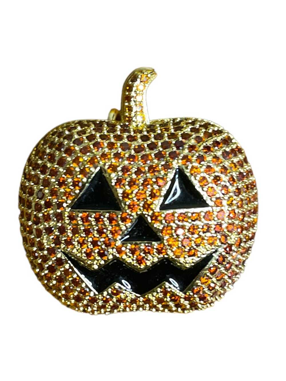 Custom × Jewelry Icy Pumpkin Jack Frost Necklace … - image 1