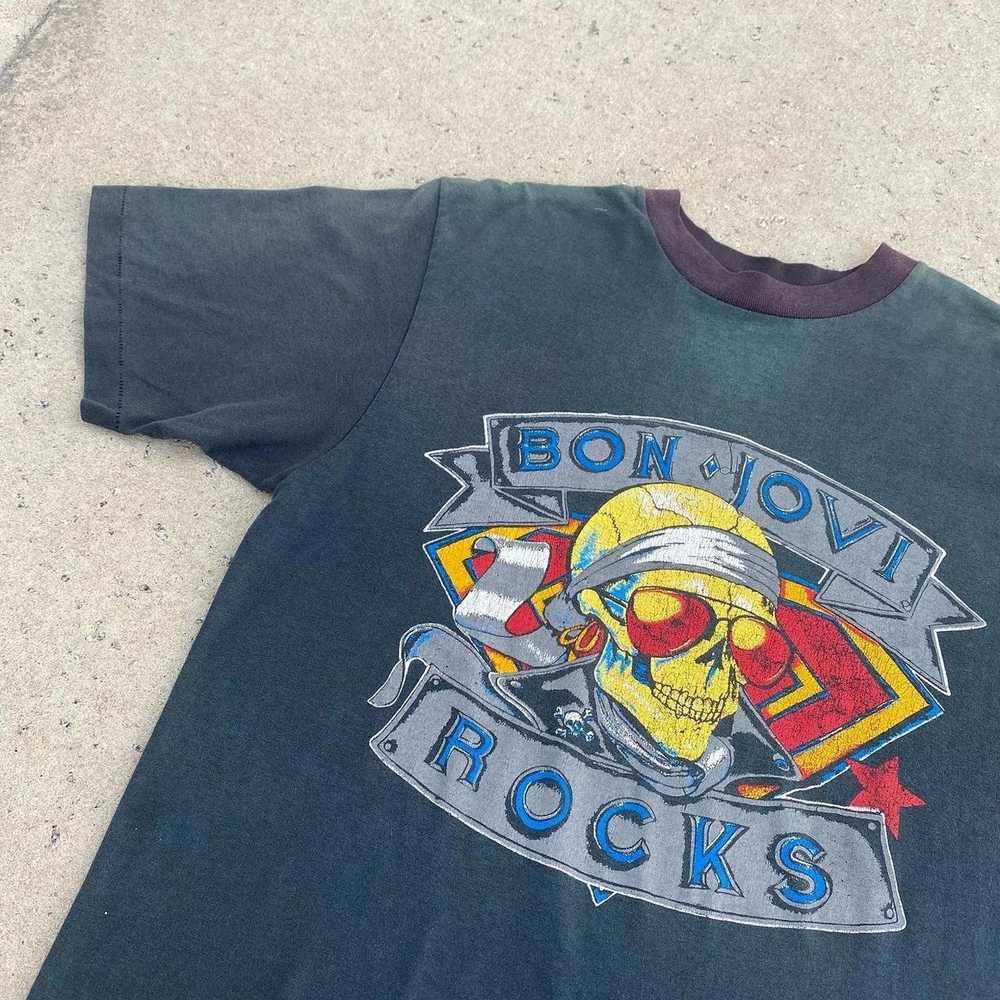 Band Tees × Vintage VINTAGE 1989 BON JOVI ROCKS S… - image 3