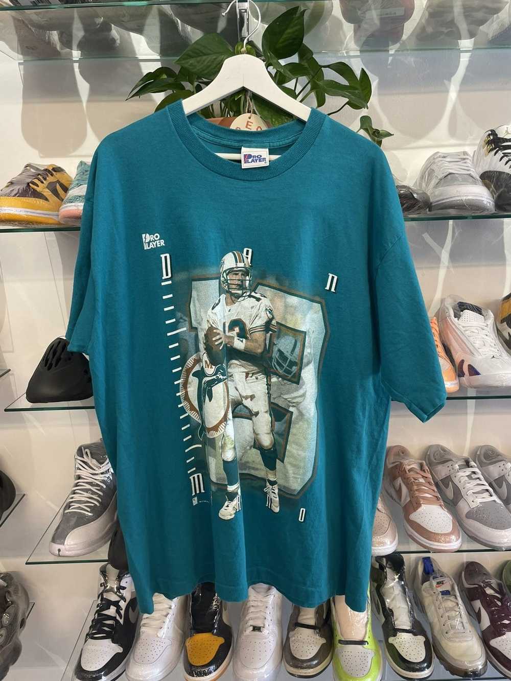 Mitchell & Ness Miami Dolphins Dan Marino #13 N&N Oversized Vintage T-Shirt  Faded Teal