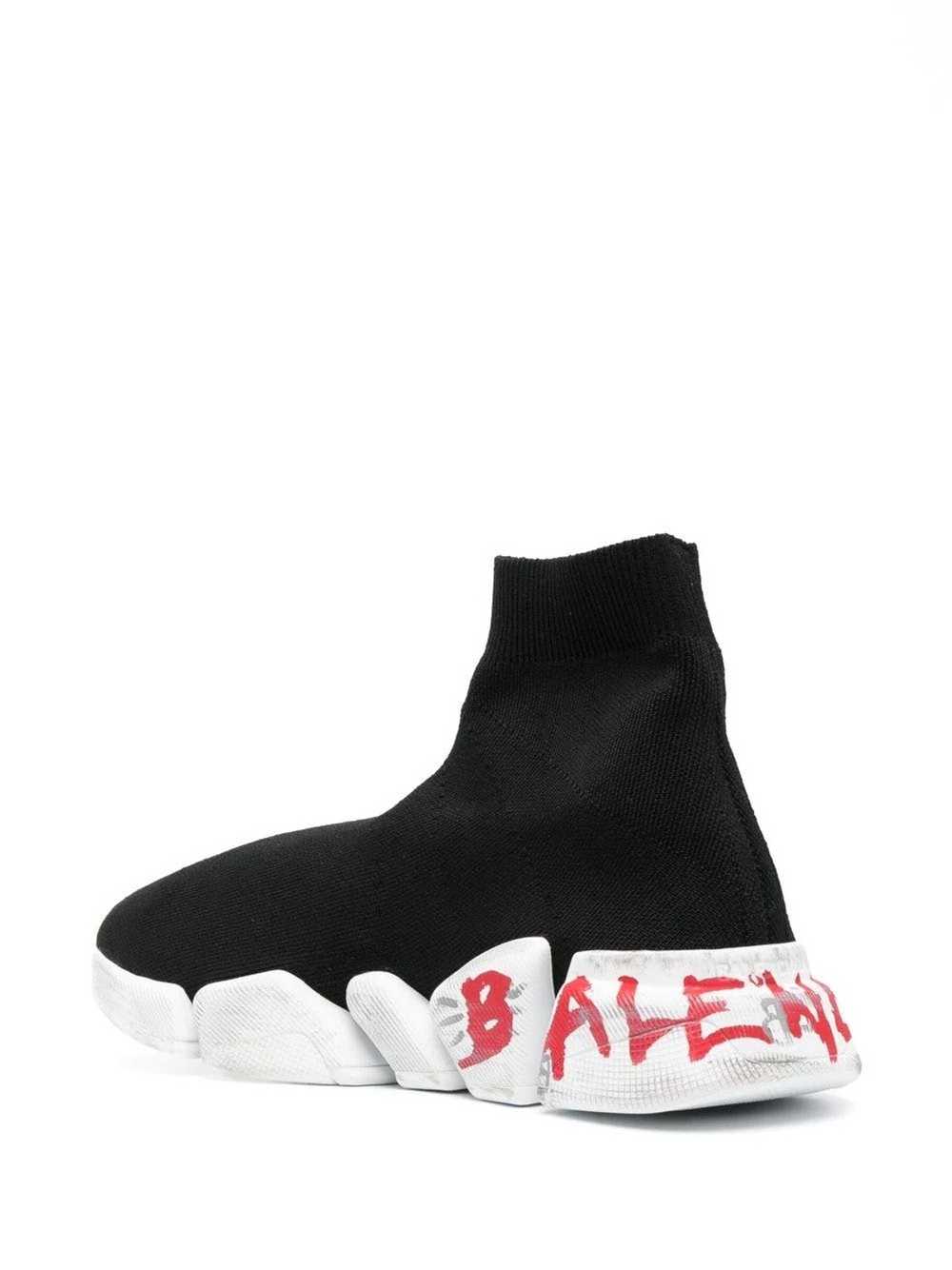 Balenciaga Balenciaga Speed Trainer Red Graffiti - image 1