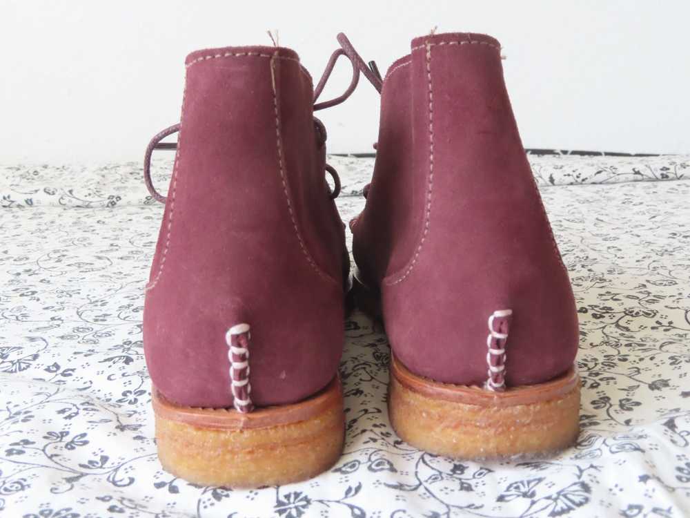 Designer × Quoddy quoddy oxblood red suede ankle … - image 3