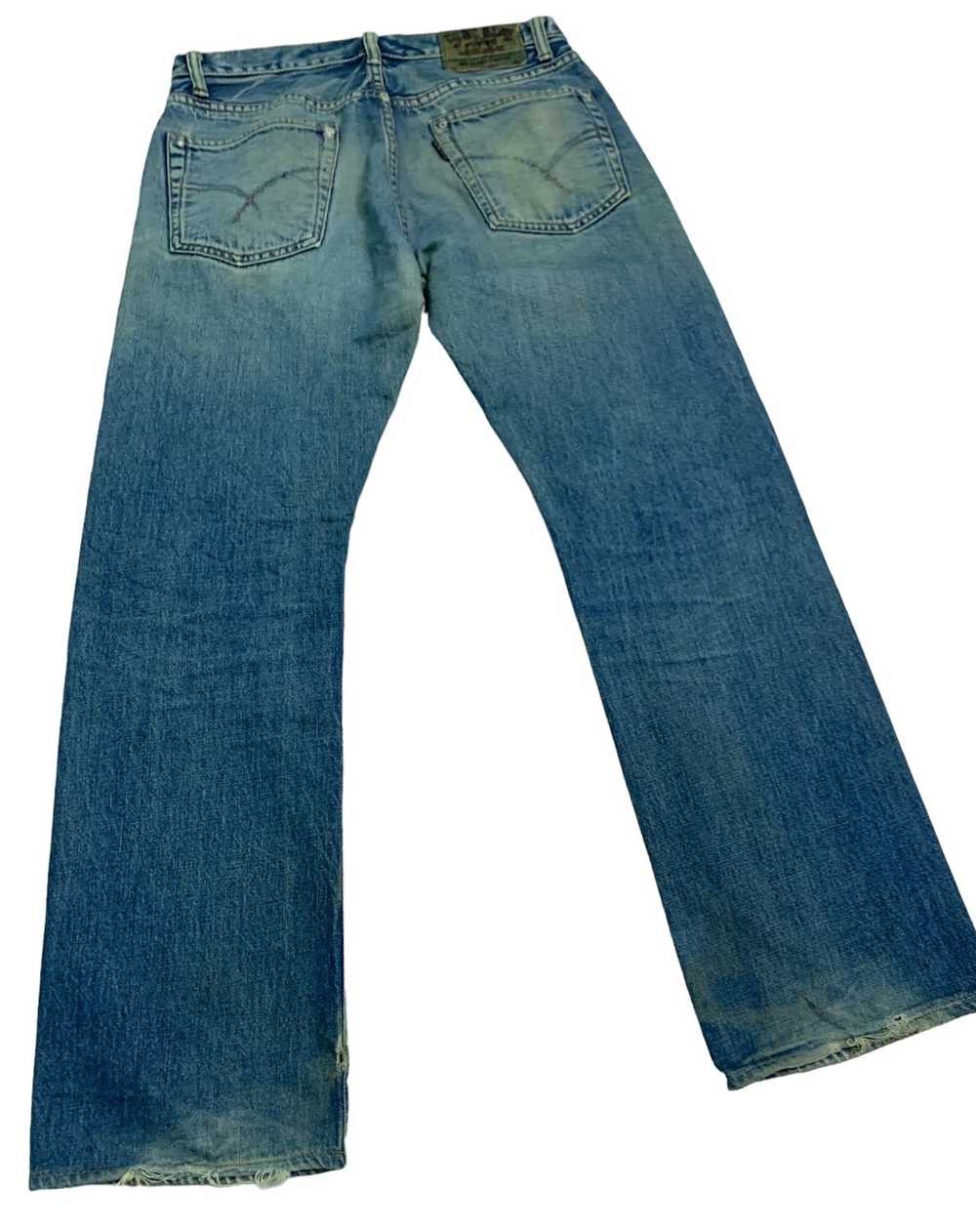 45rpm × Designer × Distressed Denim Vintage 45RPM… - image 3