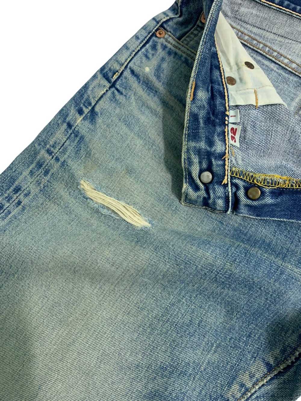 45rpm × Designer × Distressed Denim Vintage 45RPM… - image 7