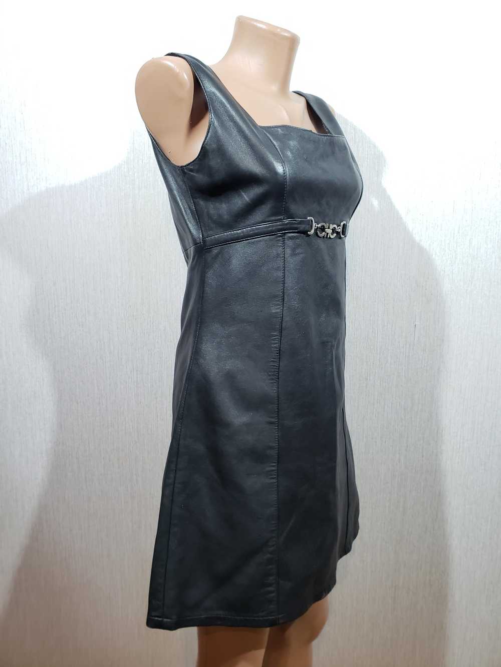 Movie × Rare Stylish black leather dress. - image 2