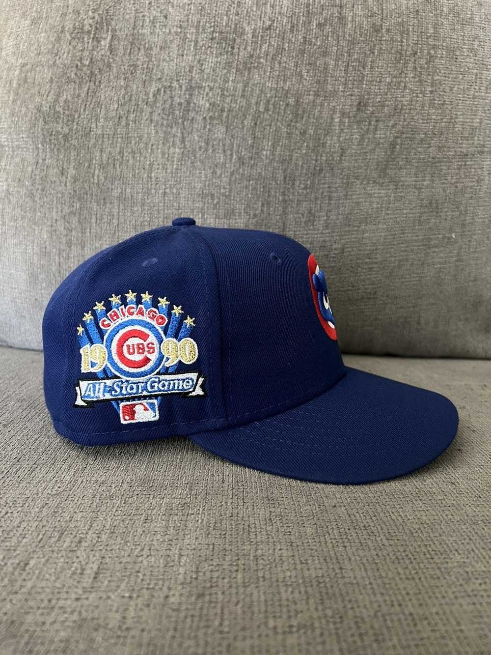 New Era Chicago Cubs 1990 All Star Game Patch Capsule Hats Exclusive 59FIFTY Fitted Hat Black/Blue