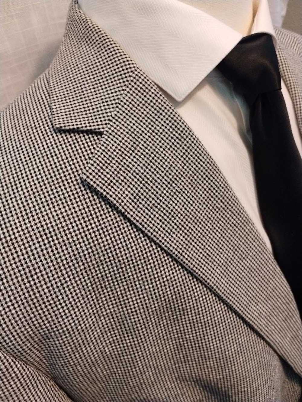 Nautica 100% Cotton Mini Check Patterned Blazer - image 3