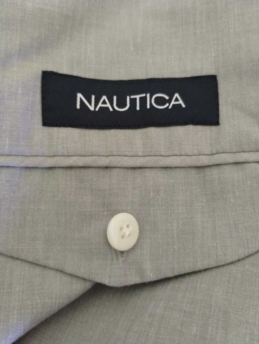 Nautica 100% Cotton Mini Check Patterned Blazer - image 4