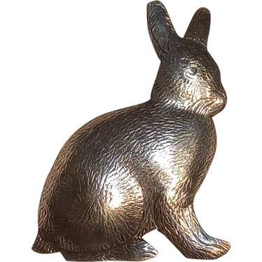 Courtney Peterson sterling bunny rabbit pin
