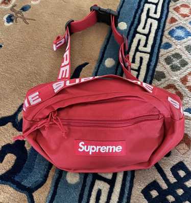 Brand New Supreme Waist Bag SS18 Box Logo Fanny Pack- Red 100% Authentic!