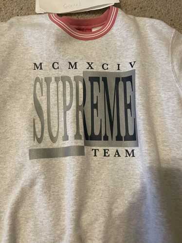 Supreme RARE Supreme Team Crewneck Ash Grey FW17 - image 1