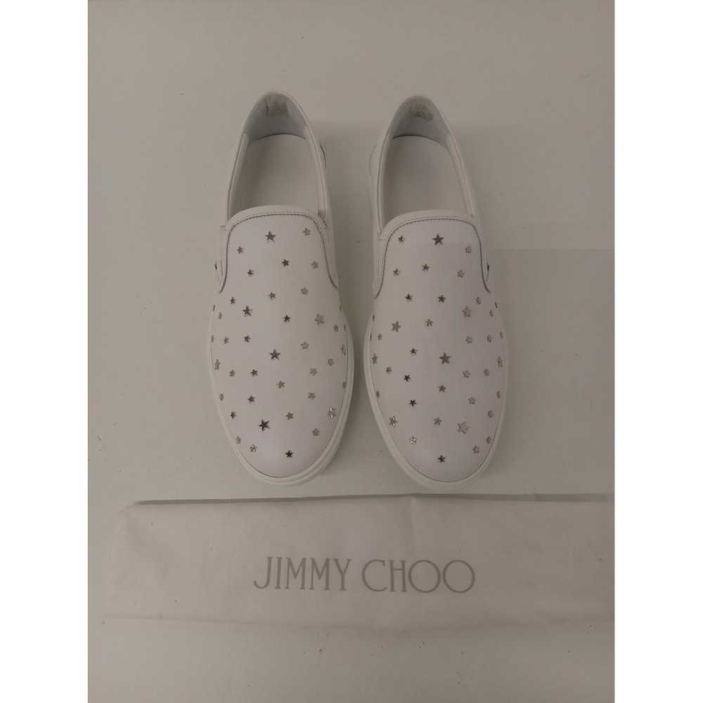 Jimmy Choo Leather low trainers - image 5