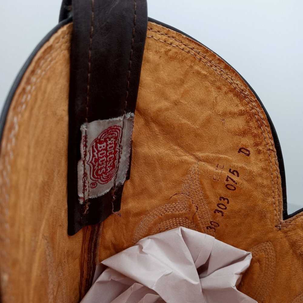 Nocona Vintage Nocona Cowboy Boots Brown Leather … - image 8