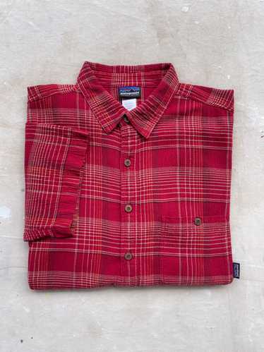 PATAGONIA COTTON GAUZE PLAID SHIRT—[XL] - image 1