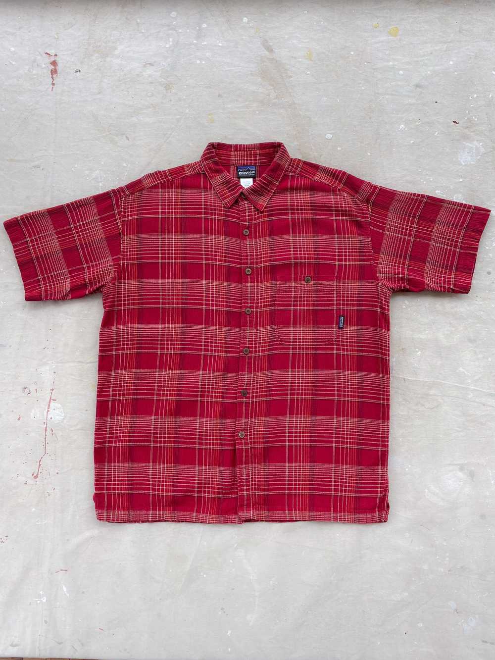 PATAGONIA COTTON GAUZE PLAID SHIRT—[XL] - image 2