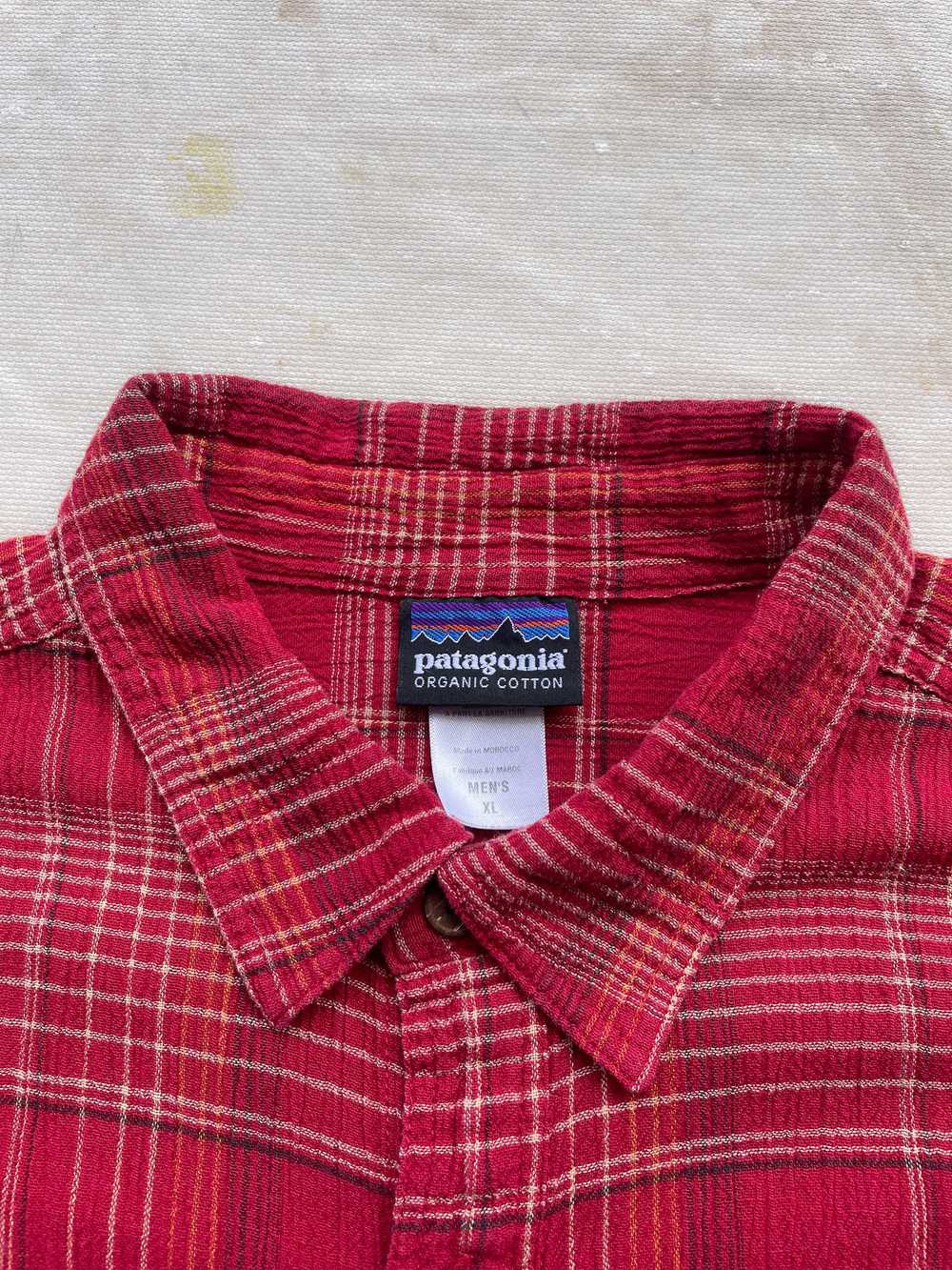 PATAGONIA COTTON GAUZE PLAID SHIRT—[XL] - image 3