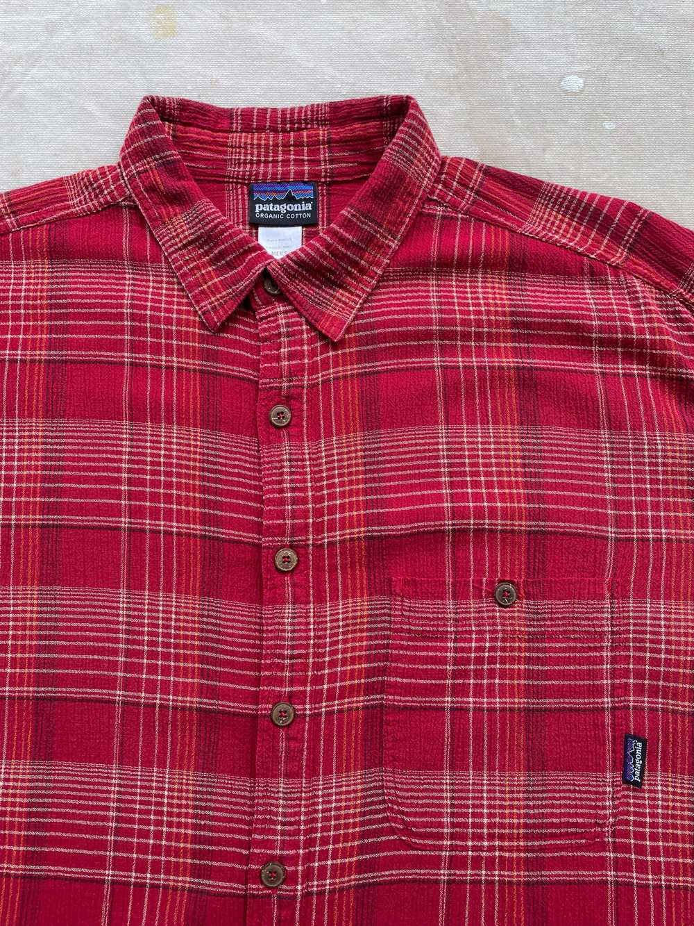 PATAGONIA COTTON GAUZE PLAID SHIRT—[XL] - image 4