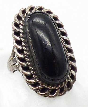 Native American Onyx Sterling Ring
