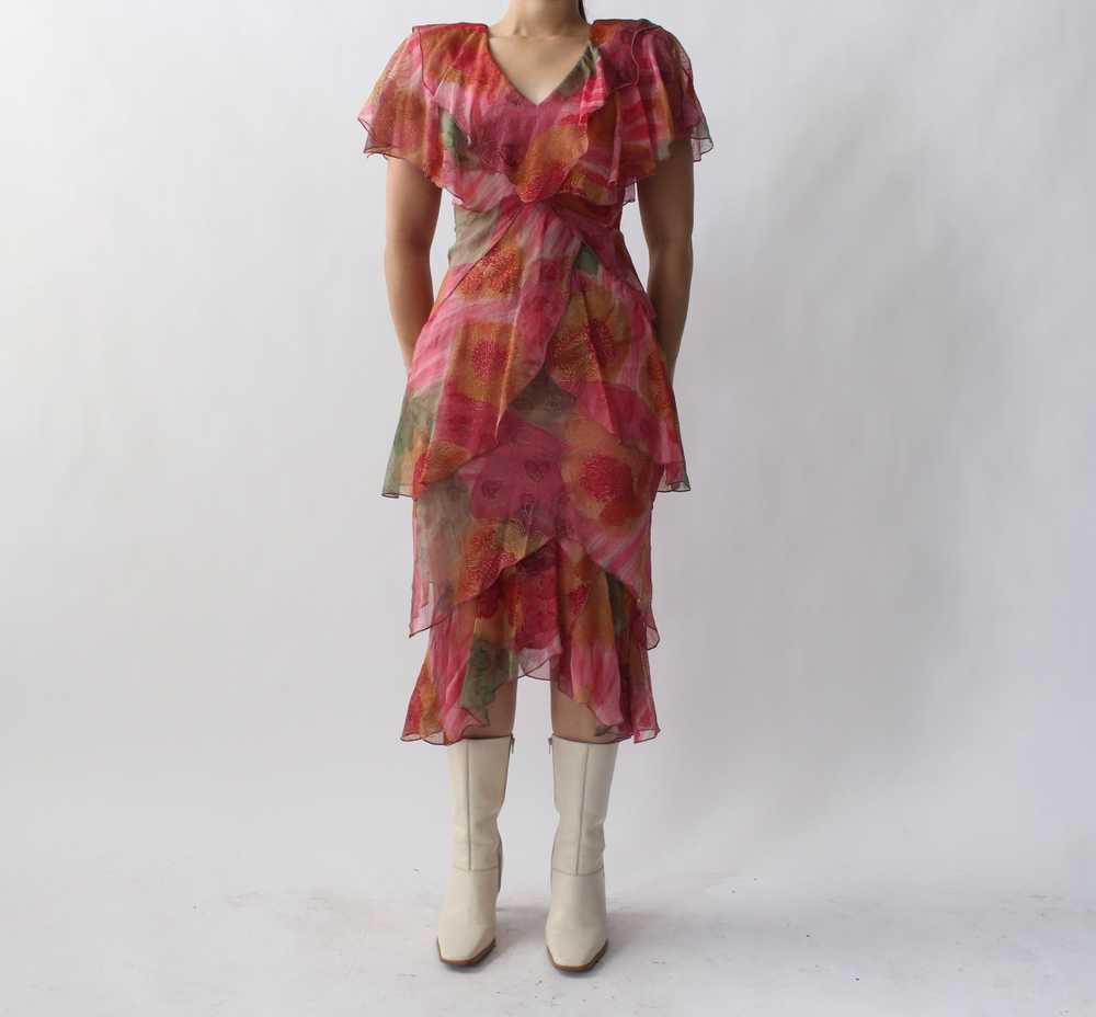 70s Holly’s Harp Ruffle Dress - image 3