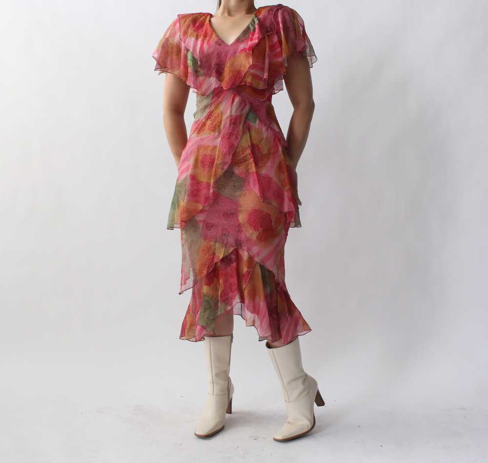 70s Holly’s Harp Ruffle Dress - image 4