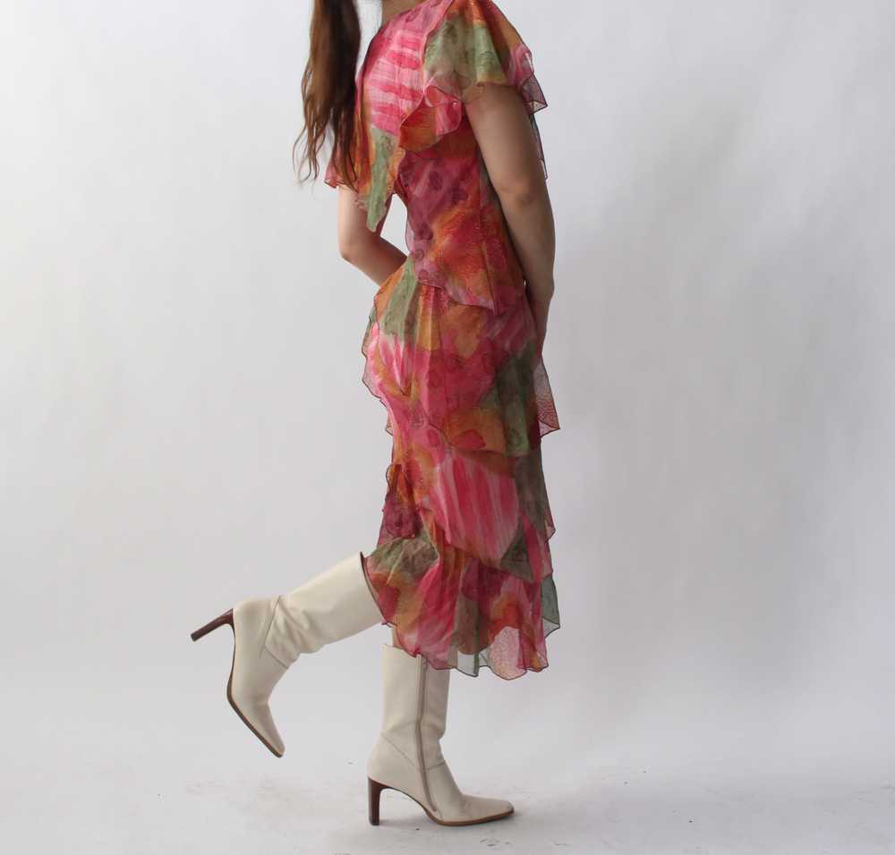 70s Holly’s Harp Ruffle Dress - image 5