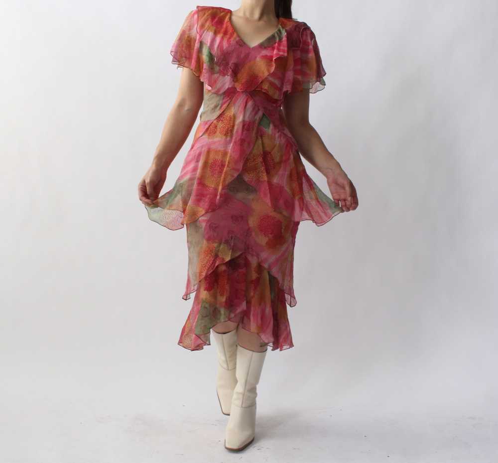 70s Holly’s Harp Ruffle Dress - image 6