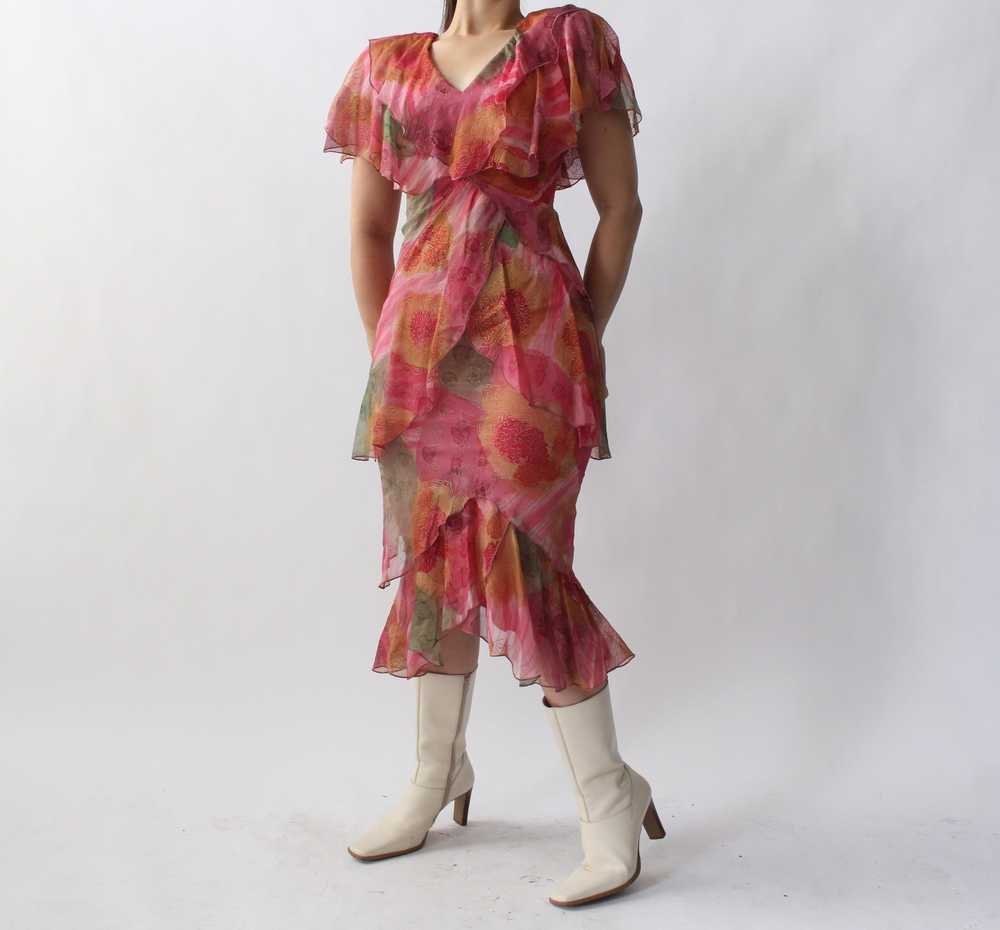 70s Holly’s Harp Ruffle Dress - image 7