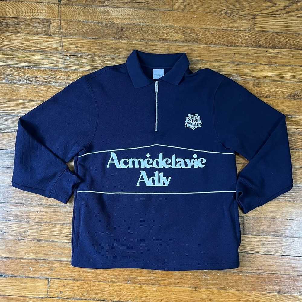 Acme Clothing Acme de la vie navy polo zip up - image 1