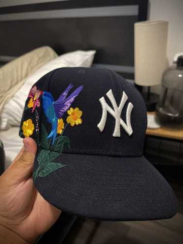New Era x Billion Creation x Rally Caps 59Fifty San Diego Padres Immaculata  Light Navy Sky Blue Fitted Hat - Billion Creation