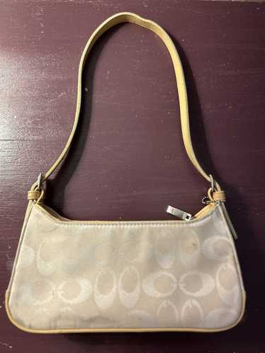 Coach Beige coach handbag with adjustable strap