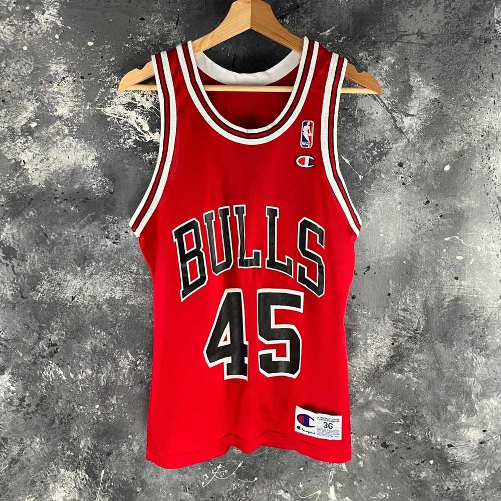 VTG Chicago Bulls Michael Jordan Hanes Mesh Jersey 23 Red 