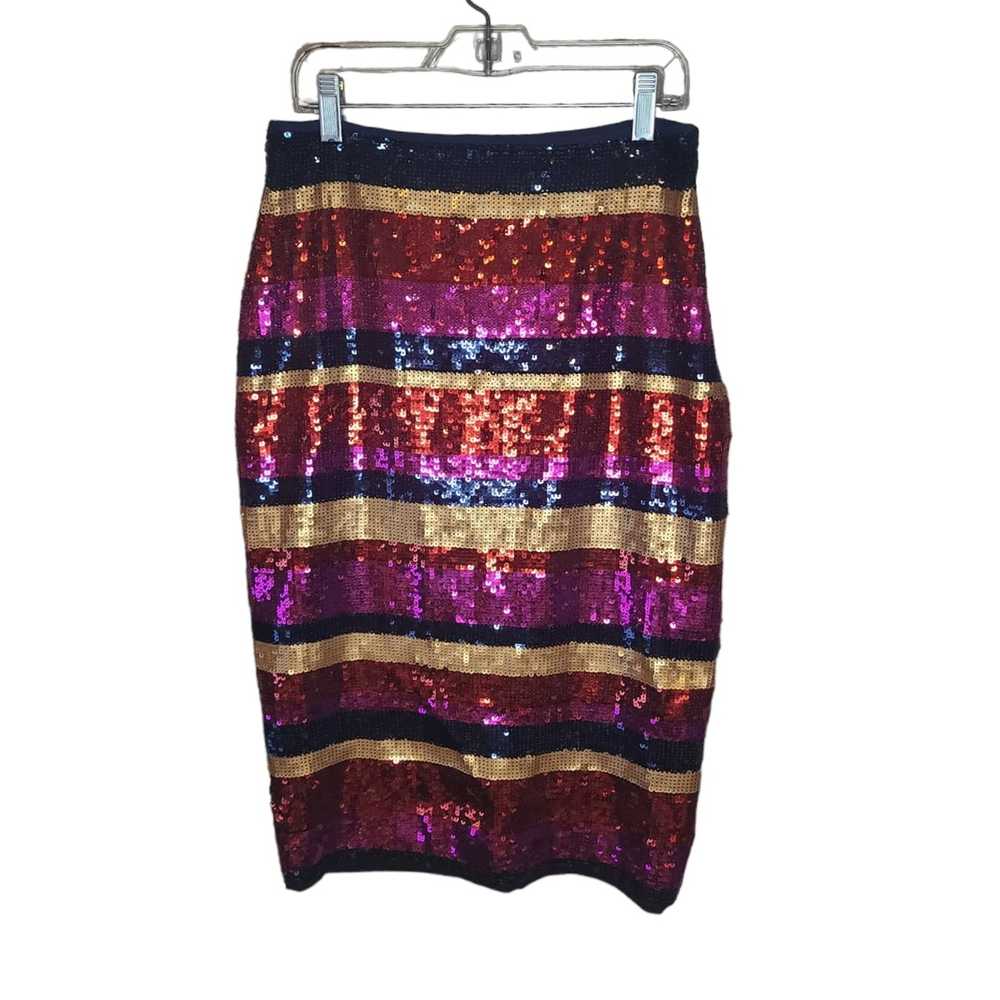 Trina Turk Trina Turk Cava Striped Sequin Skirt - image 3