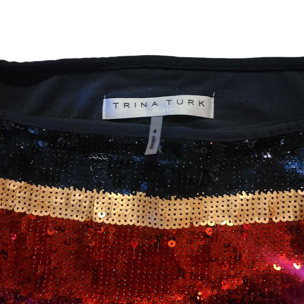 Trina Turk Trina Turk Cava Striped Sequin Skirt - image 4