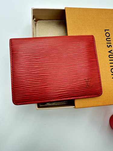 Louis Vuitton Louis Vuitton Red Epi Leather ID Cas