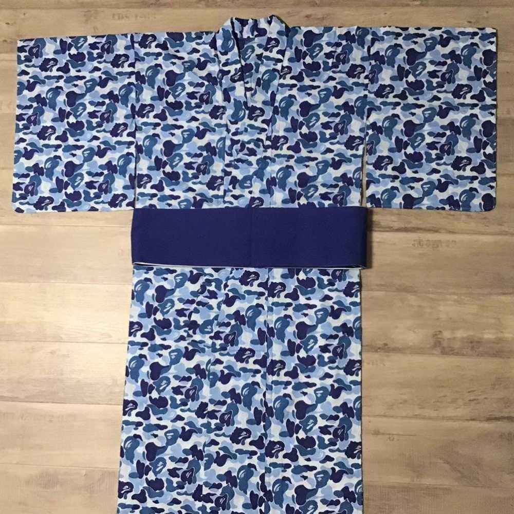 Bape 2001 BAPE Japanese Yukata ABC camo Blue Kimo… - image 1