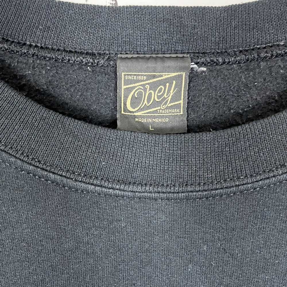 Obey × Streetwear Obey Propaganda Big Logo Crewne… - image 4