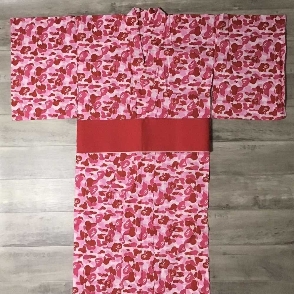 Bape 2001 BAPE Japanese Yukata ABC camo Pink Kimo… - image 1