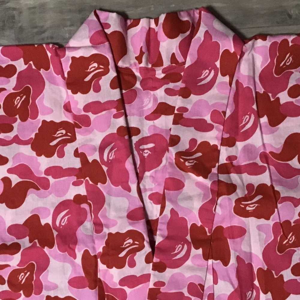 Bape 2001 BAPE Japanese Yukata ABC camo Pink Kimo… - image 4